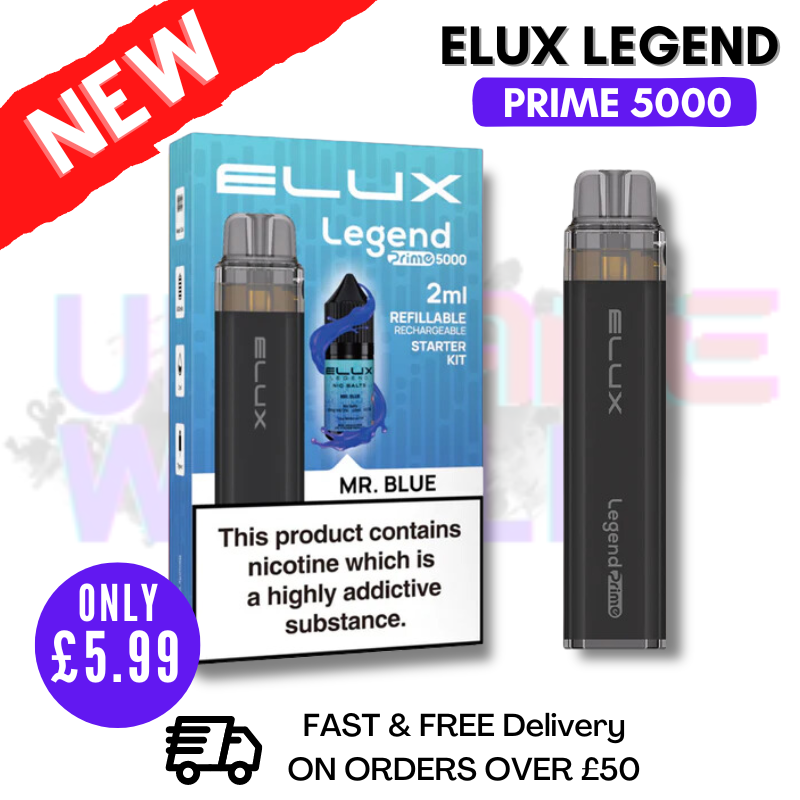 Mr Blue Elux Legend PRIME 5000 Puffs Einweg-Set
