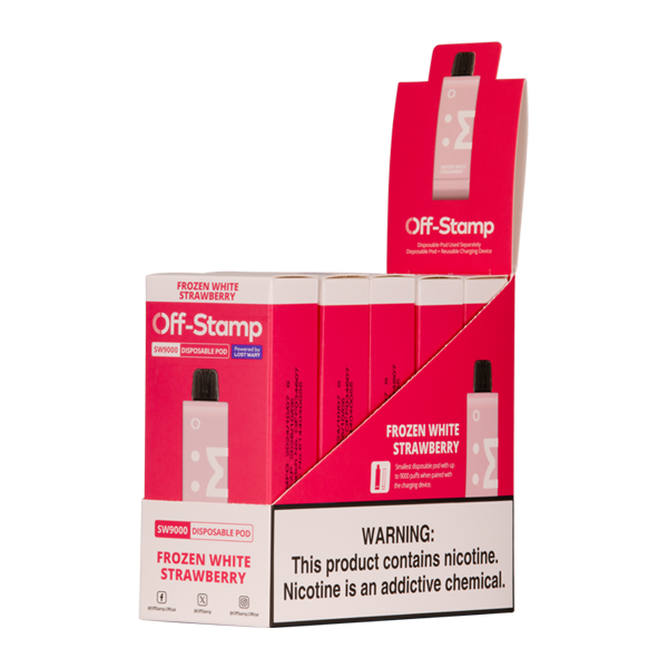 Forzen White Strawberry Off Stamp SW9000 Pod