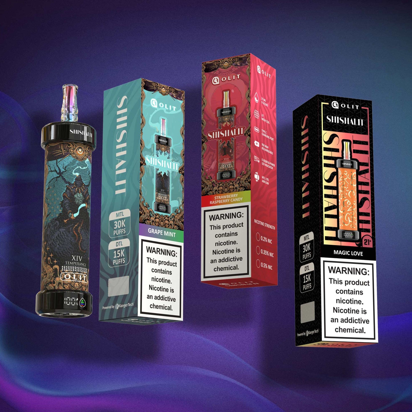 Love 66 Olit Shishalit 30K E-Hookah (Tarot Edition)