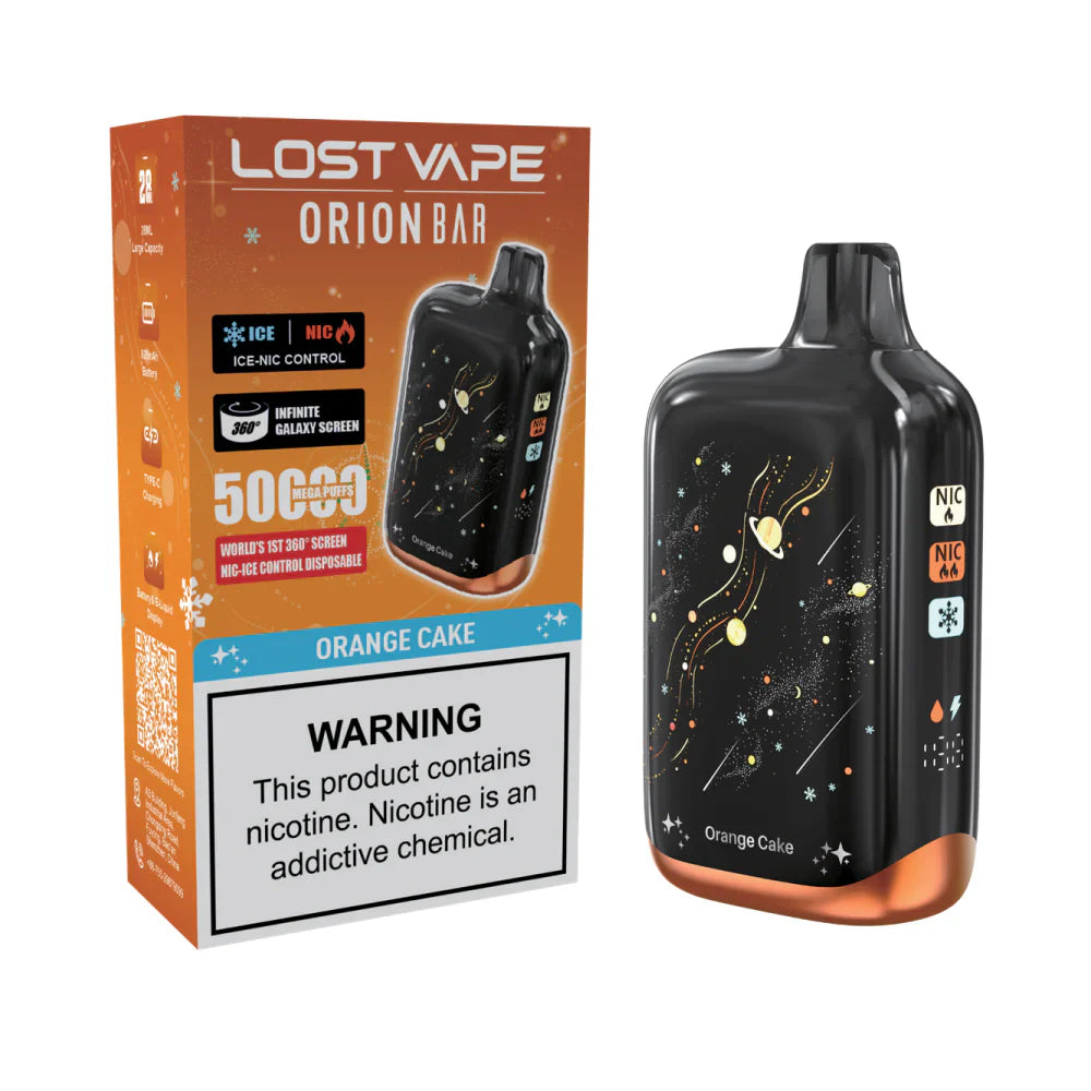 Orange Cake Lost Vape Orion Bar 50K Nic & Ice