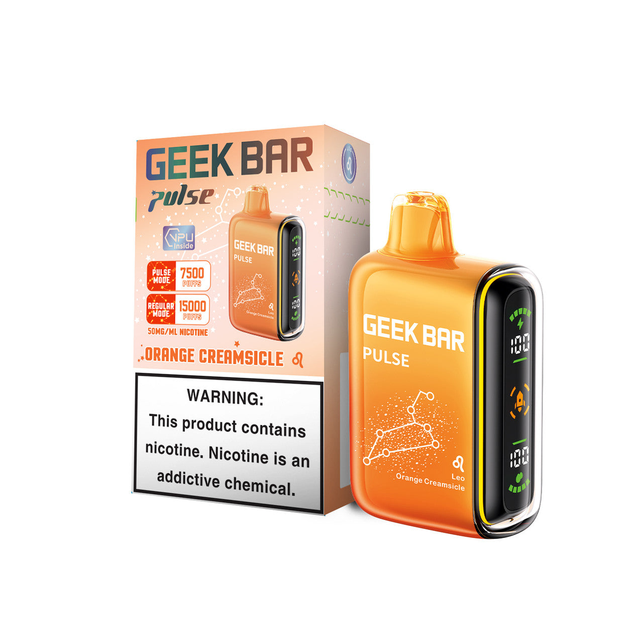 Orange Creamsicle Geek Bar Pulse 15000