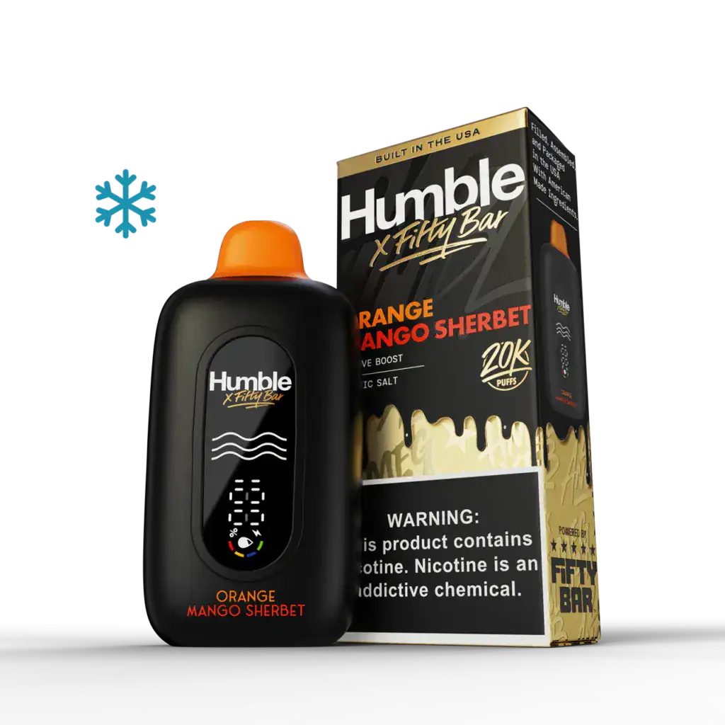 Orange Mango Sherbet - Fifty Bar x Humble 20K Disposable Vape
