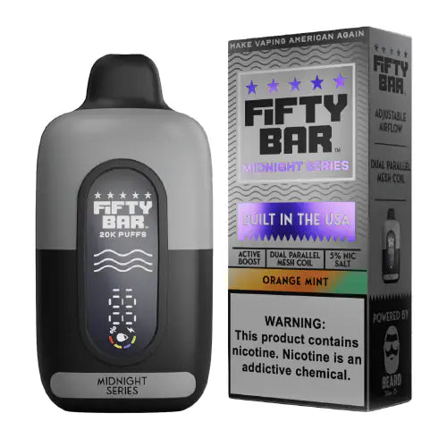 Orange Mint - Fifty Bar Midnight Series 20k Disposable Vape