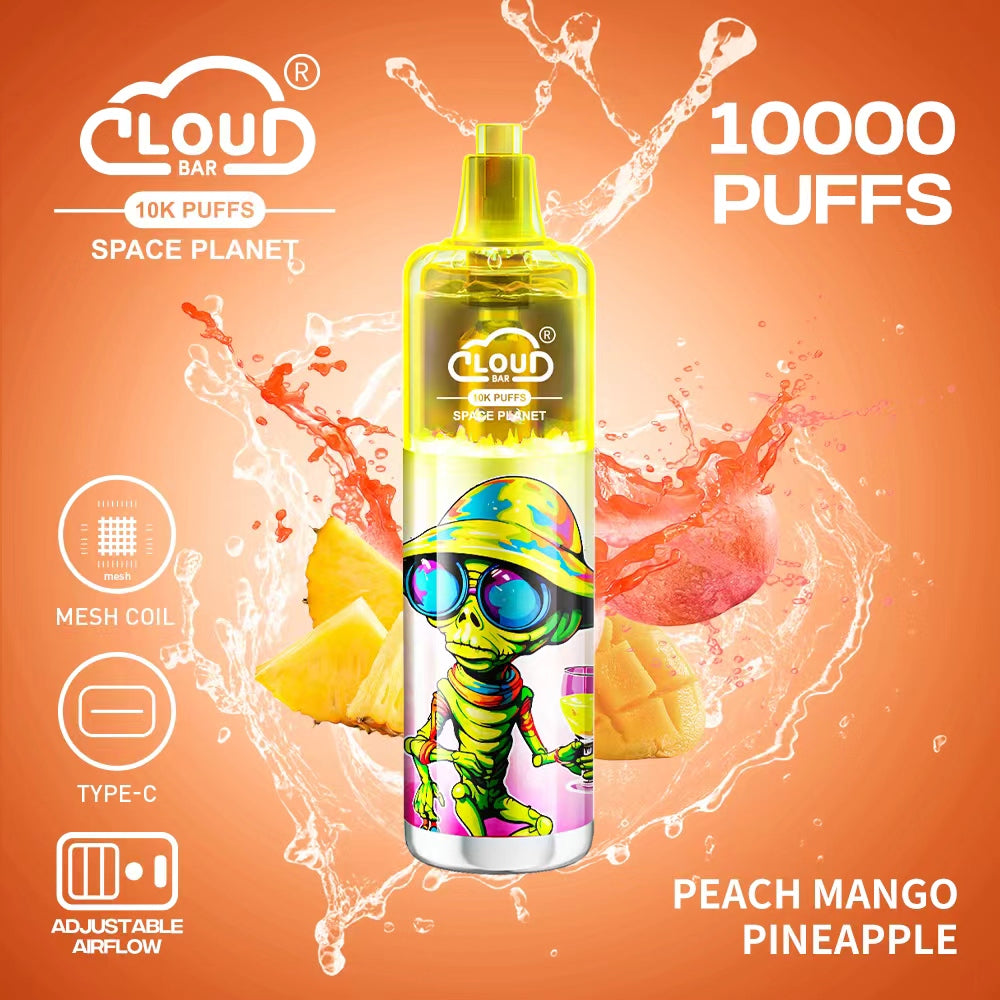Cloud Bar Multi Flavor 10000 Puffs 5% Rechargeable Vapes Pen 18ml 650MAH 10 Flavors