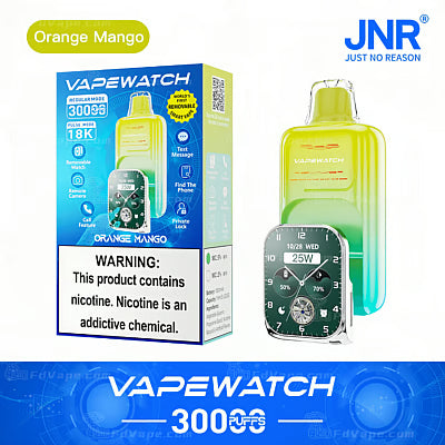 JNR Vape Watch 30000 Puffs Disposable Vape (2%3%5%Nicotine)19ML 850mAh 10 Flavors Available In Sales