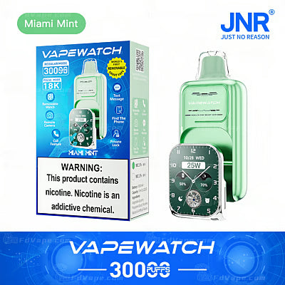 JNR Vape Watch 30000 Puffs Disposable Vape (2%3%5%Nicotine)19ML 850mAh 10 Flavors Available In Sales