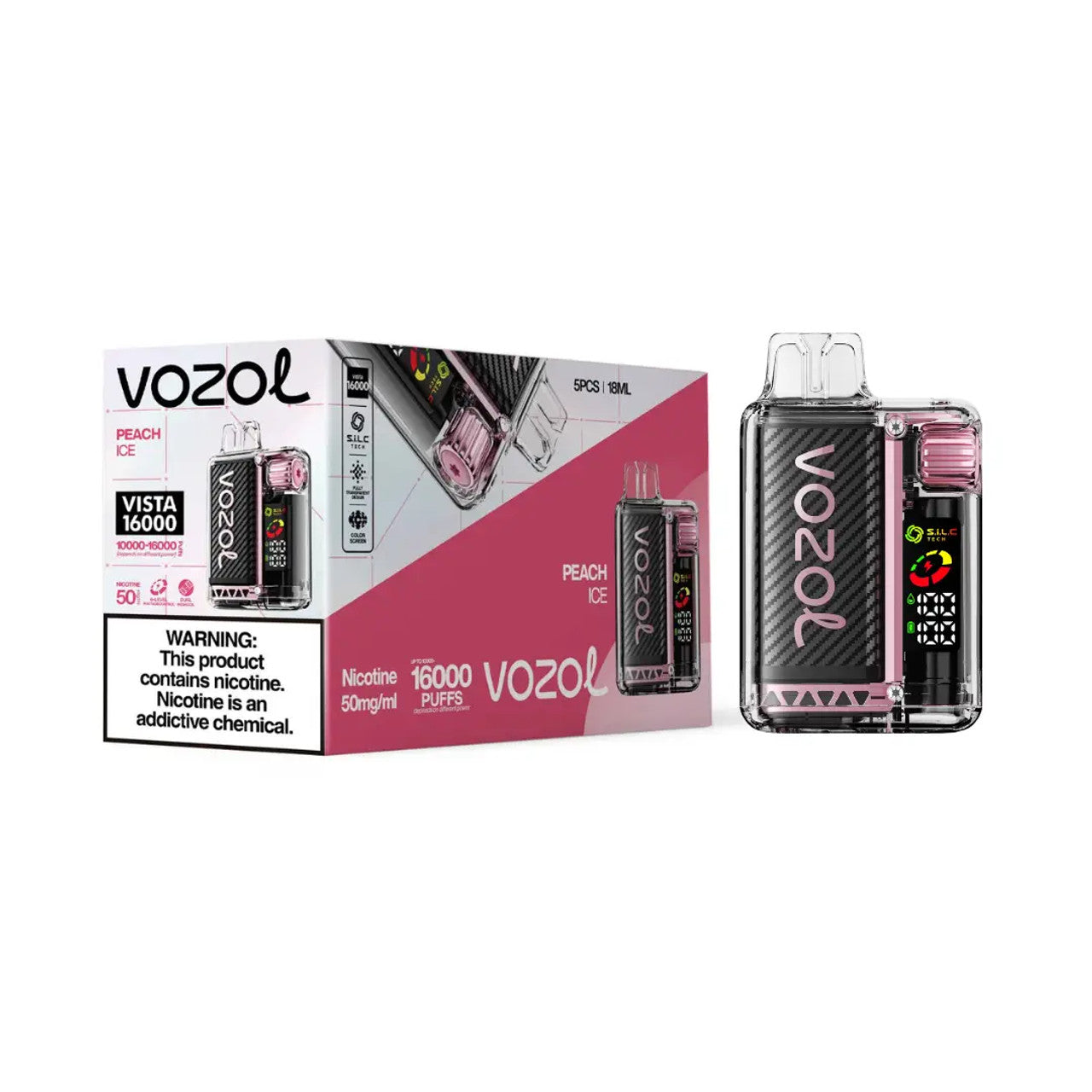 Peach Ice Vozol Vista 16000
