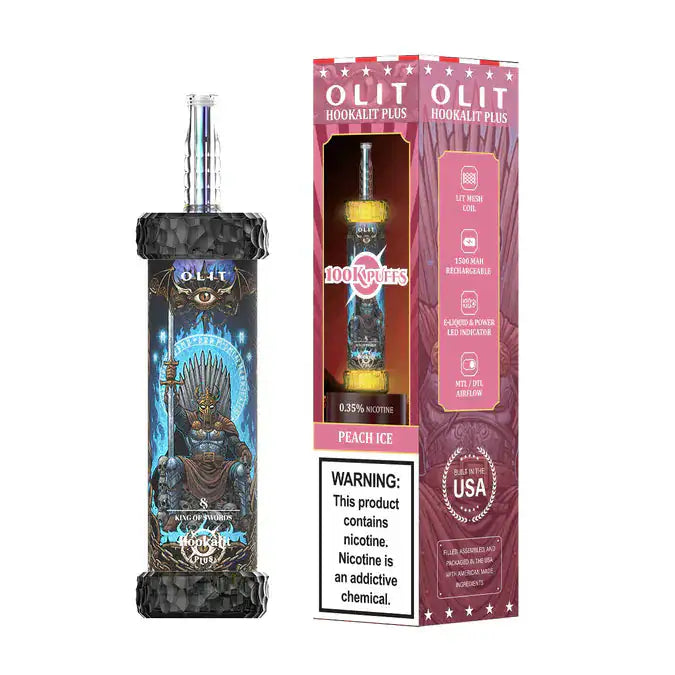Peach Ice - Olit Hookalit Plus 100K Disposable E-Hookah