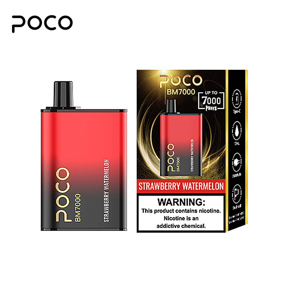 POCO BM7000 PUFF Disposable Vape 17ML 850mAh 10 Flavors In Sales
