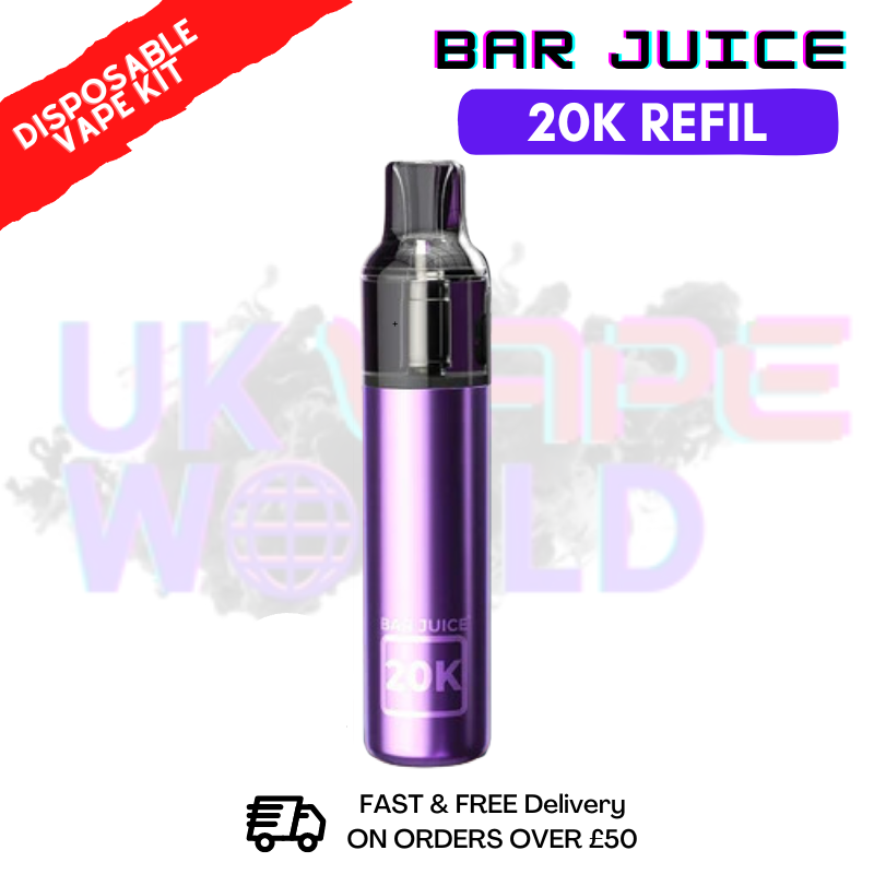 Purple Bar Juice 20K Puff Refil Disposable Kit + FREE Eliquid
