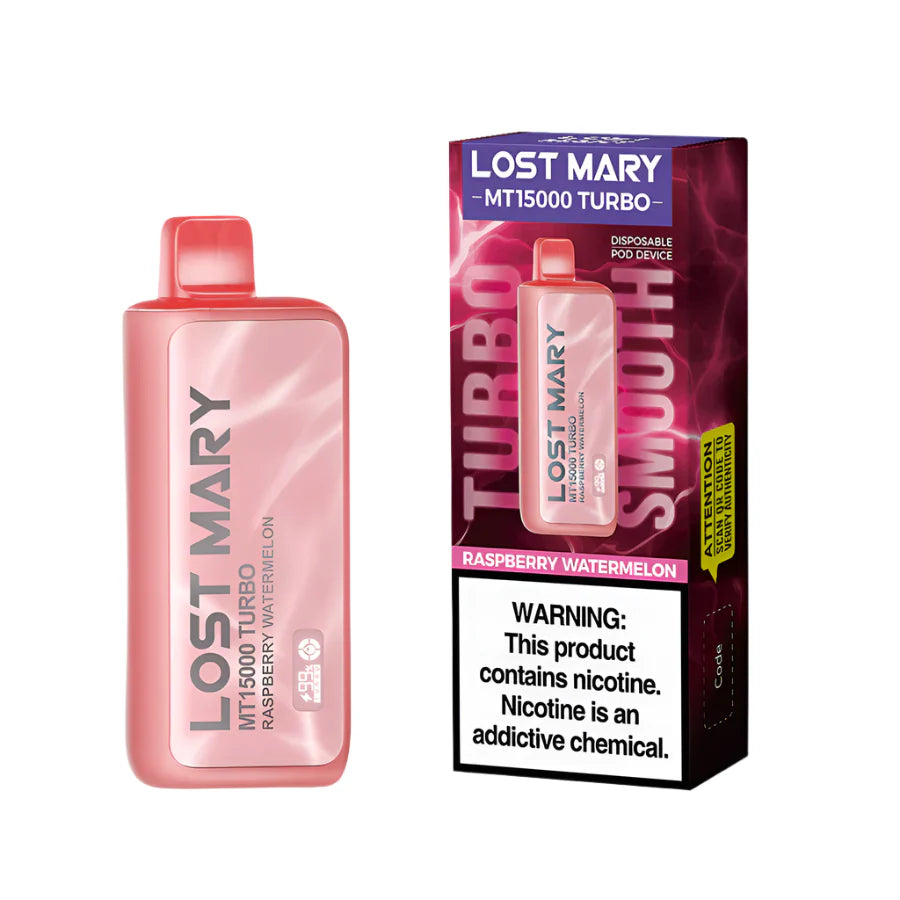 Raspberry Watermelon Lost Mary MT15000 Turbo