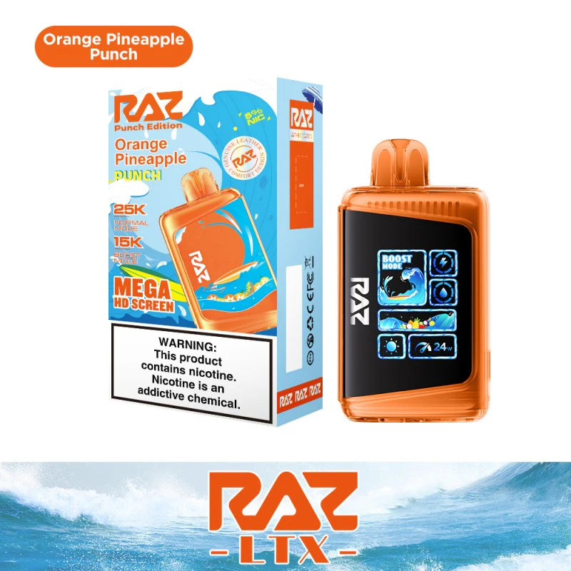 RAZ LTX 25K Gush Edition Disposable Vape 800mAh 15 Flavors