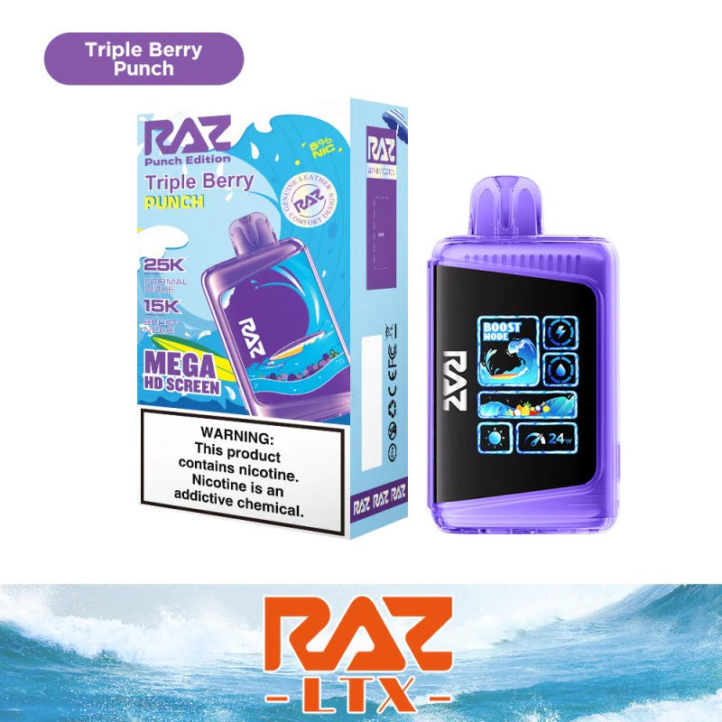 RAZ LTX 25K Gush Edition Disposable Vape 800mAh 15 Flavors
