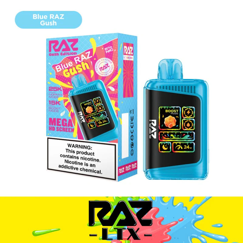 RAZ LTX 25K Gush Edition Disposable Vape 800mAh 15 Flavors