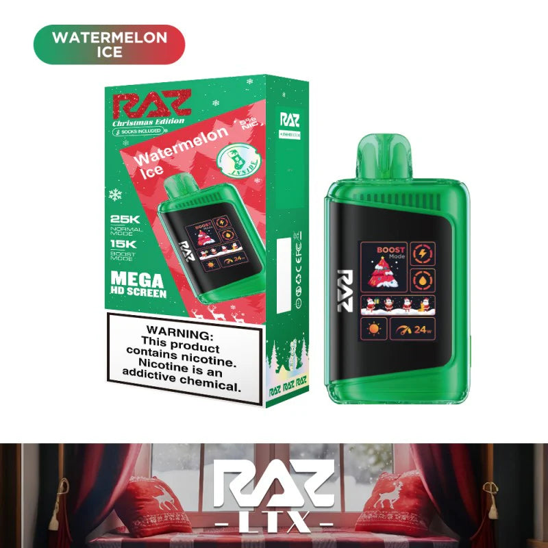 RAZ LTX 25K Gush Edition Disposable Vape 800mAh 15 Flavors