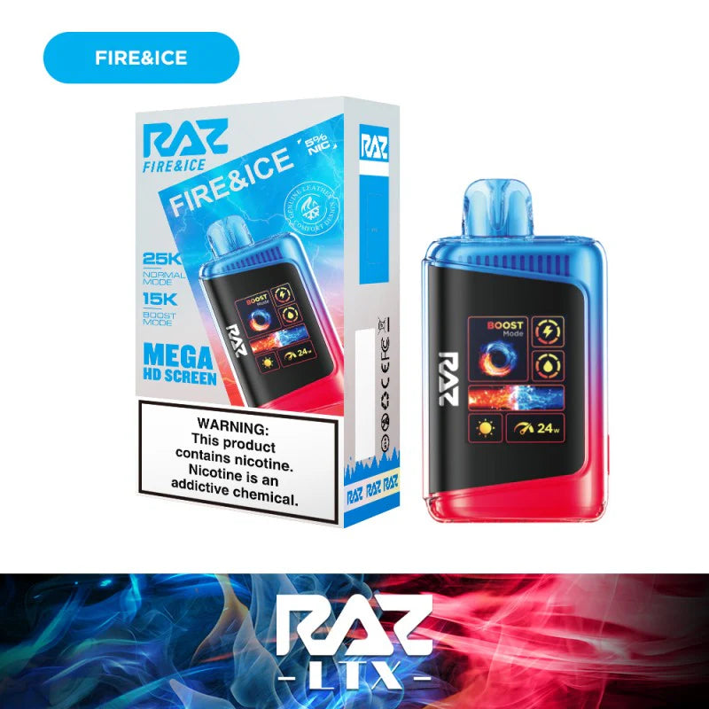 RAZ LTX 25K Gush Edition Disposable Vape 800mAh 15 Flavors