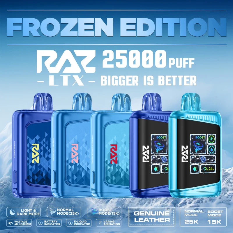 RAZ LTX 25K Gush Edition Disposable Vape 800mAh 15 Flavors