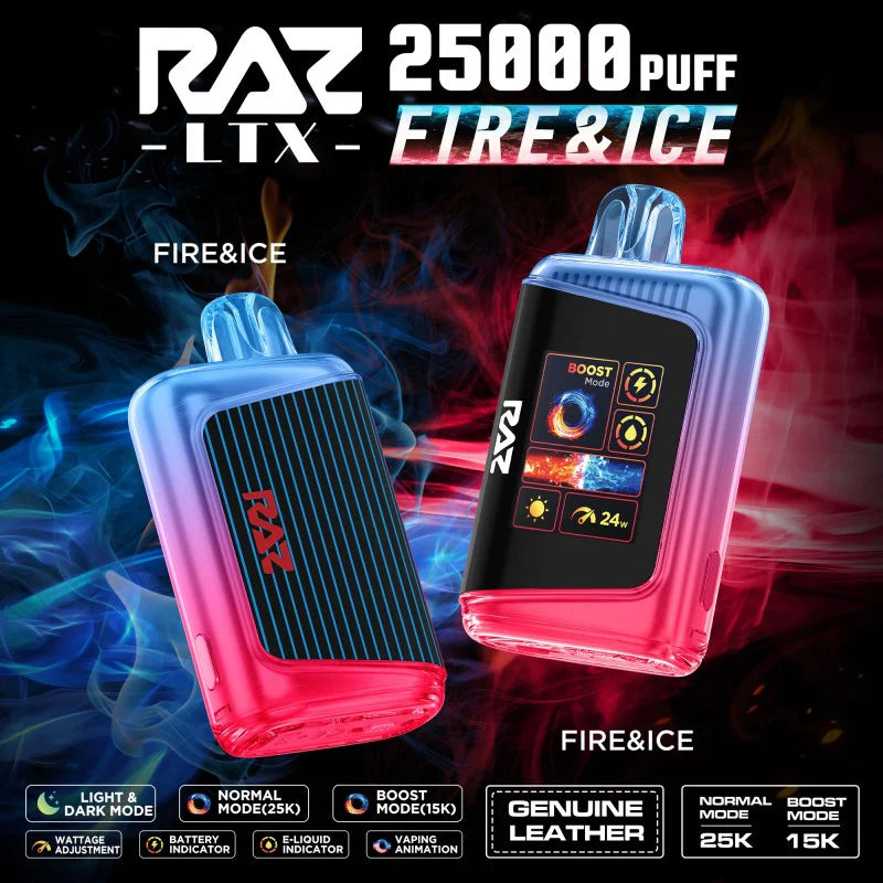 RAZ LTX 25K Gush Edition Disposable Vape 800mAh 15 Flavors