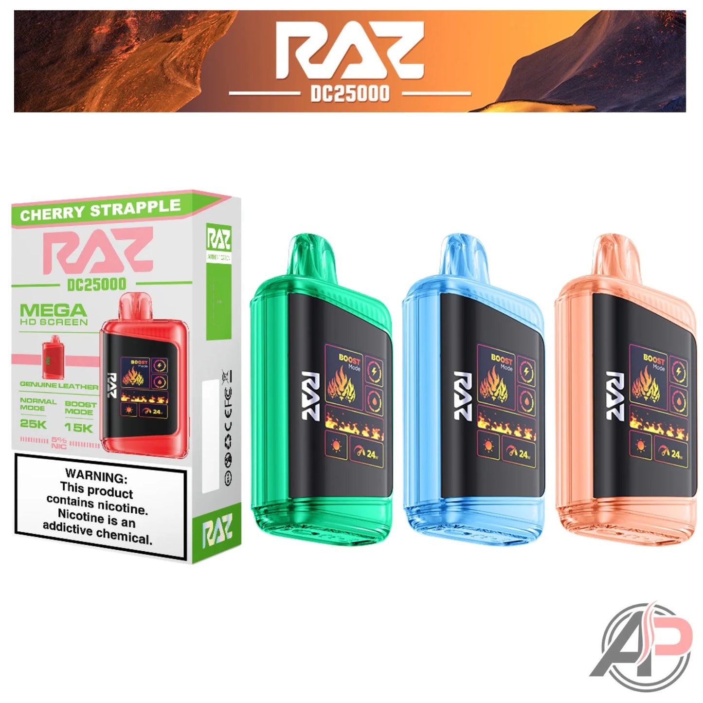 RAZ LTX 25K Gush Edition Disposable Vape 800mAh 15 Flavors