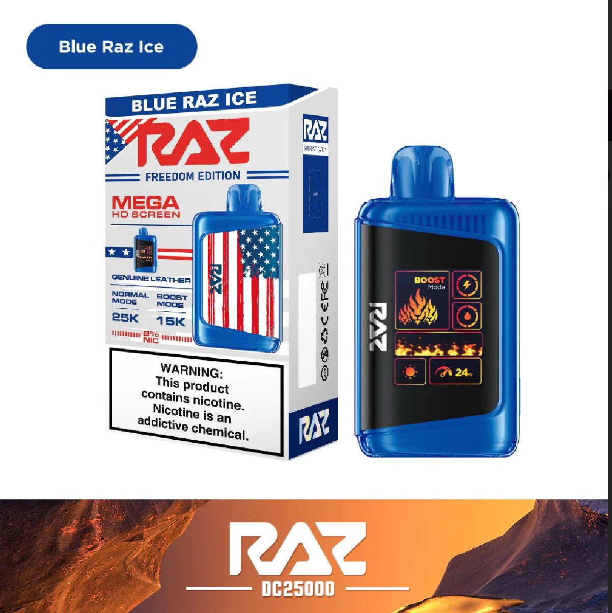 RAZ LTX 25K Gush Edition Disposable Vape 800mAh 15 Flavors