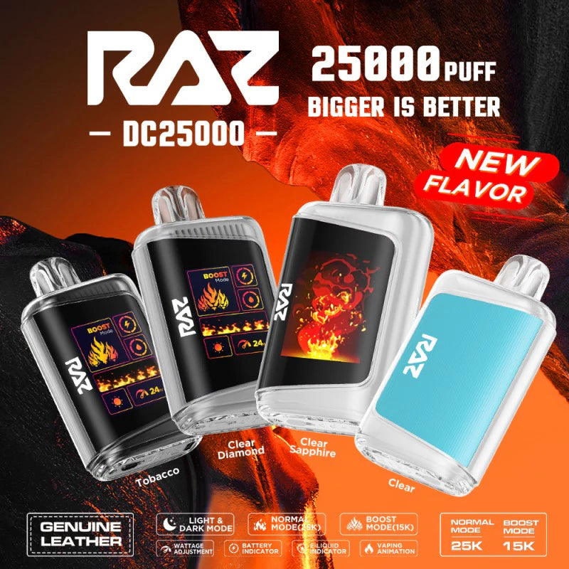 RAZ LTX 25K Gush Edition Disposable Vape 800mAh 15 Flavors