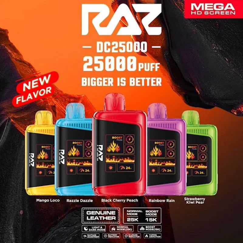 RAZ LTX 25K Gush Edition Disposable Vape 800mAh 15 Flavors