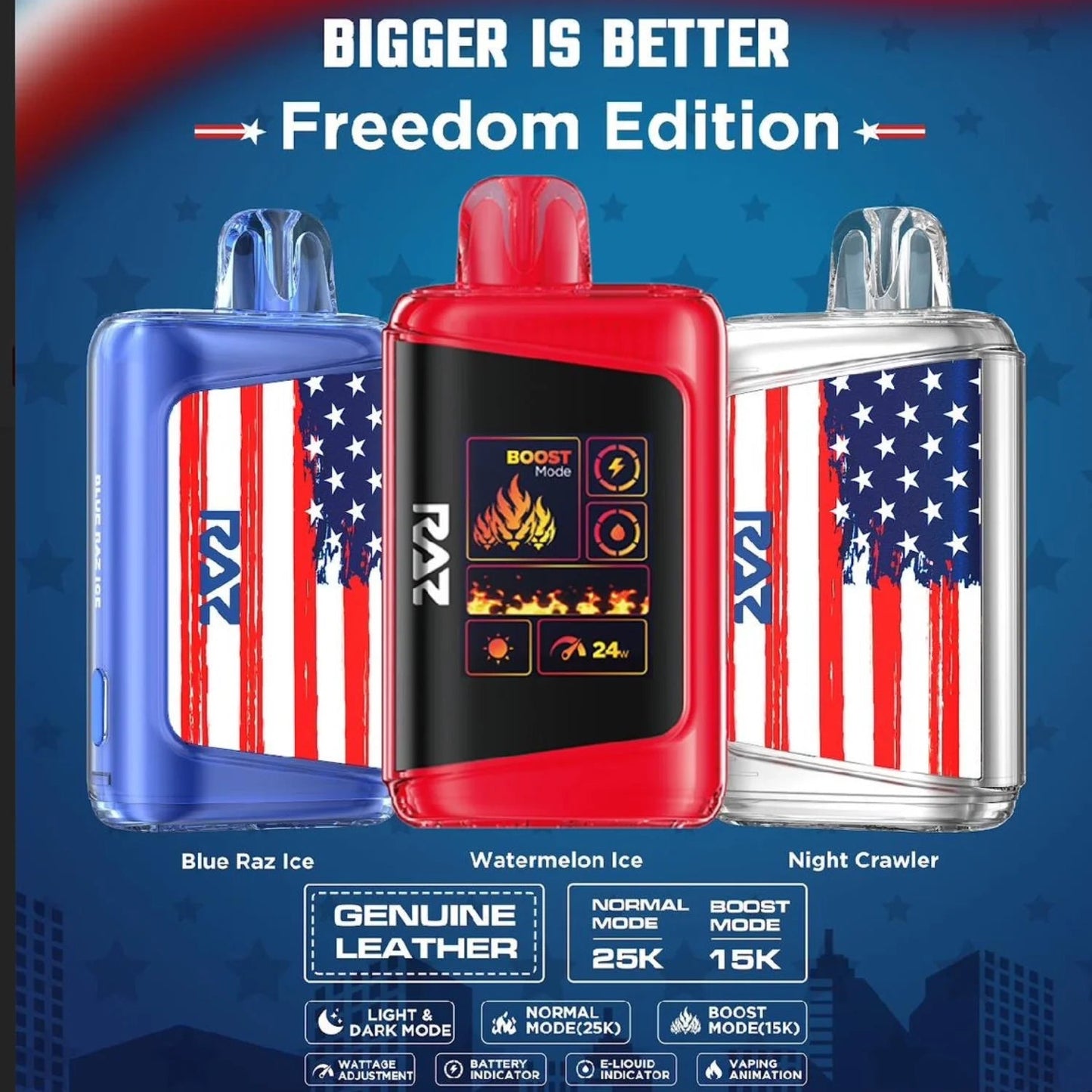 RAZ LTX 25K Gush Edition Disposable Vape 800mAh 15 Flavors