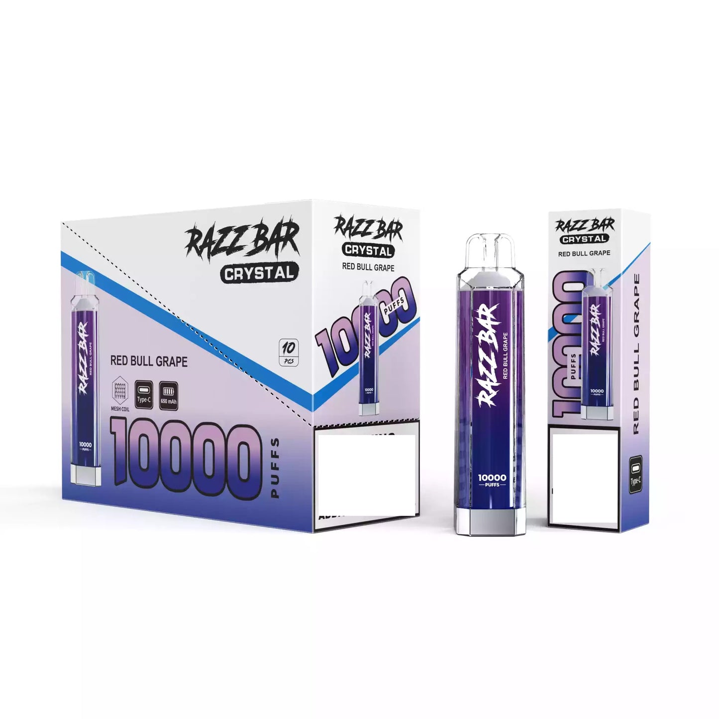 RAZZ BAR CRYSTAL 10000 Puffs Wholesale Rechargeable Disposable Vapes Bulk Buy