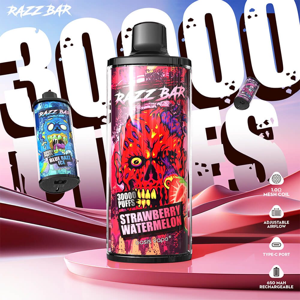Razz Bar 30000 Puffs Disposable Vape 650mAh 16 Flavors