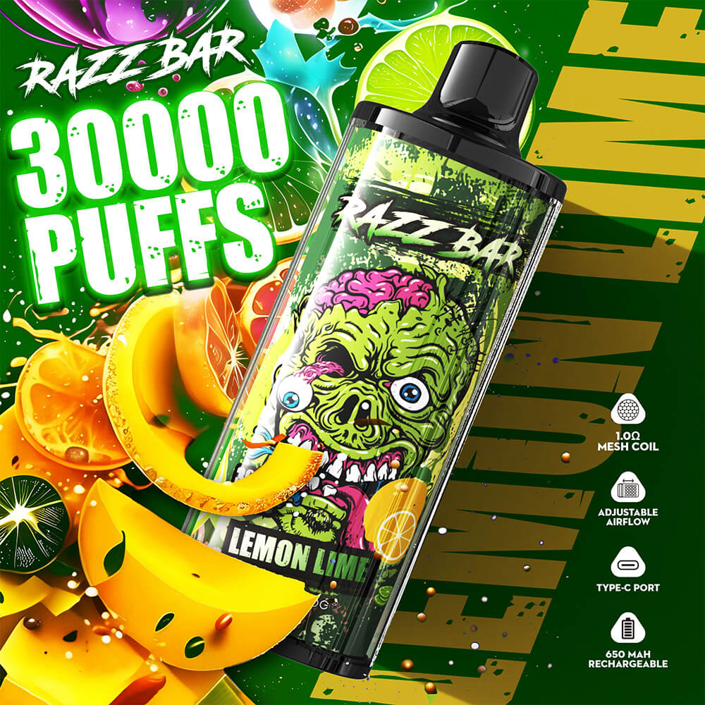 Razz Bar 30000 Puffs Disposable Vape 650mAh 16 Flavors