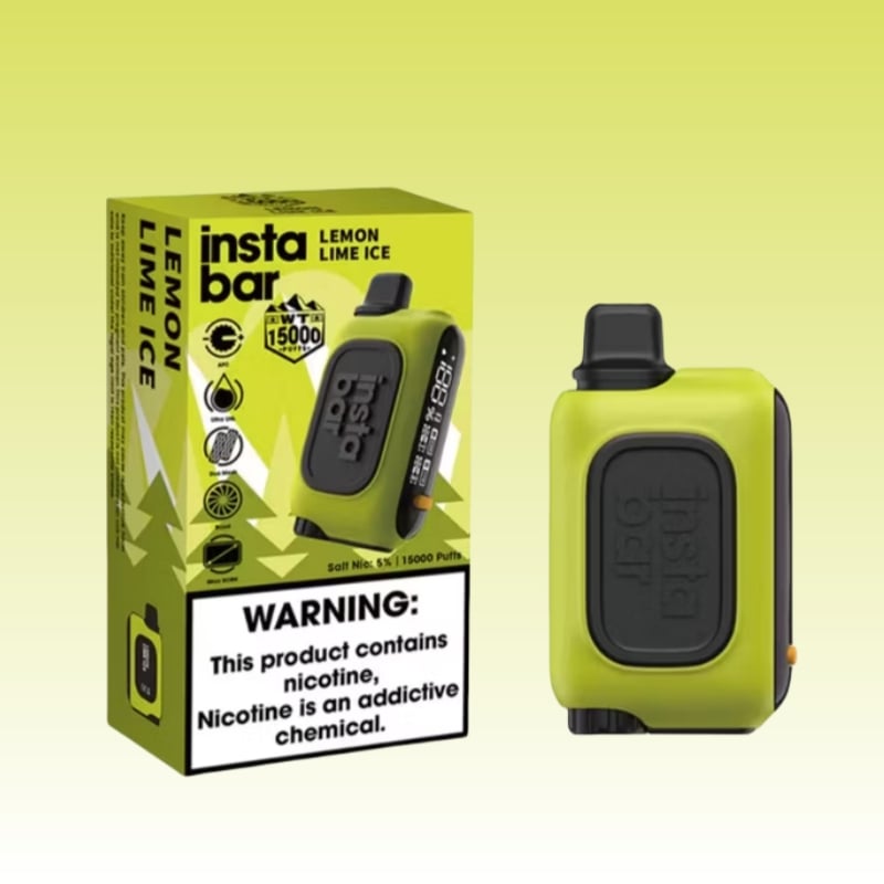 Rechargeable Insta Bar WT15000 Puffs Mesh Coil Disposable Vape 3% Nicotine
