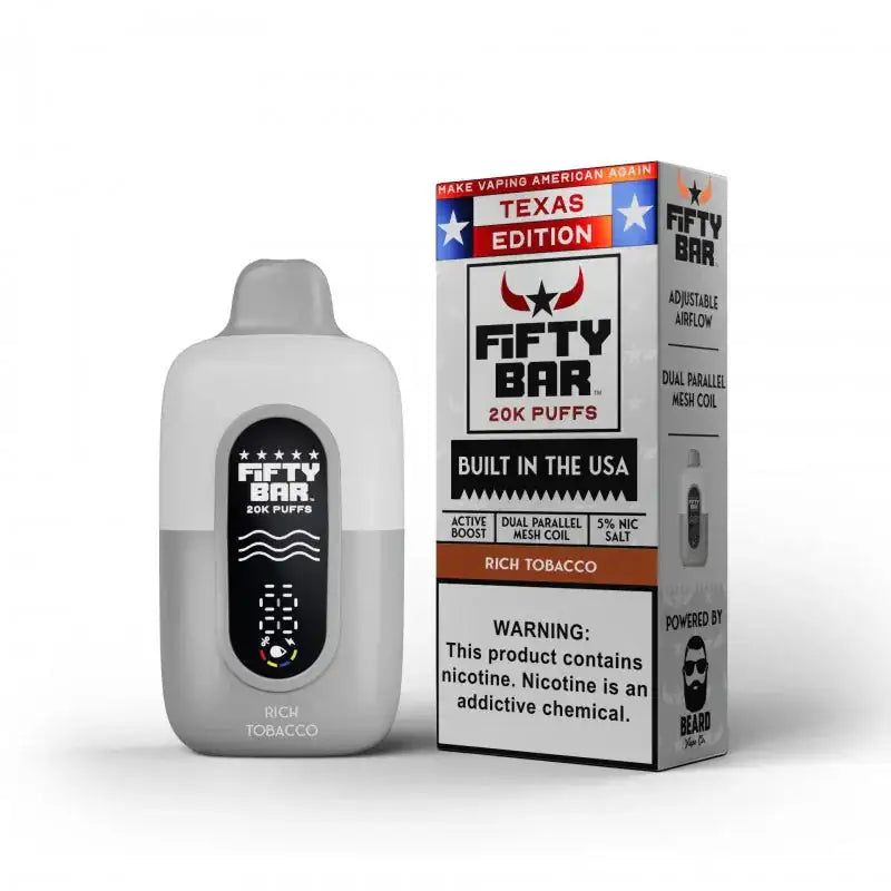 Rich Tobacco - Fifty Bar 20K Disposable Vape