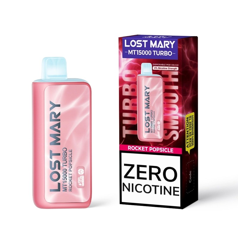 Rocket Popsicle (Zero Nicotine) Lost Mary MT15000
