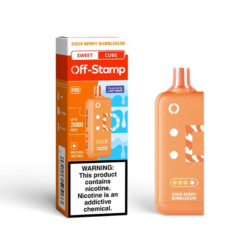 Sour Berry Bubblegum Off Stamp Cube 25K Pod