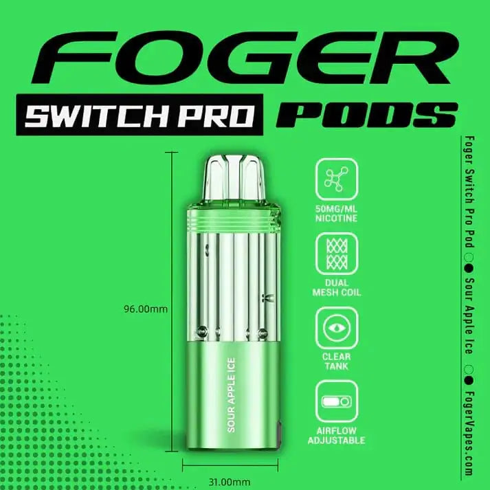 Sour Apple Ice - Foger Switch Pro 30K Disposable Pod