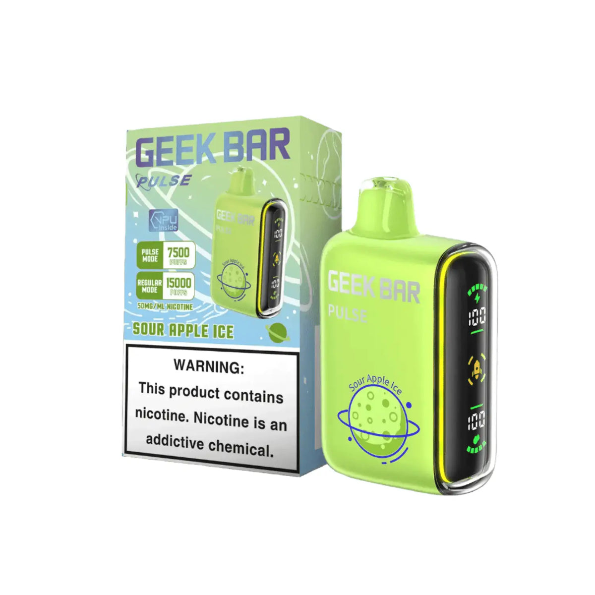Sour Apple Ice - Geek Bar Pulse 15k Disposable Vape