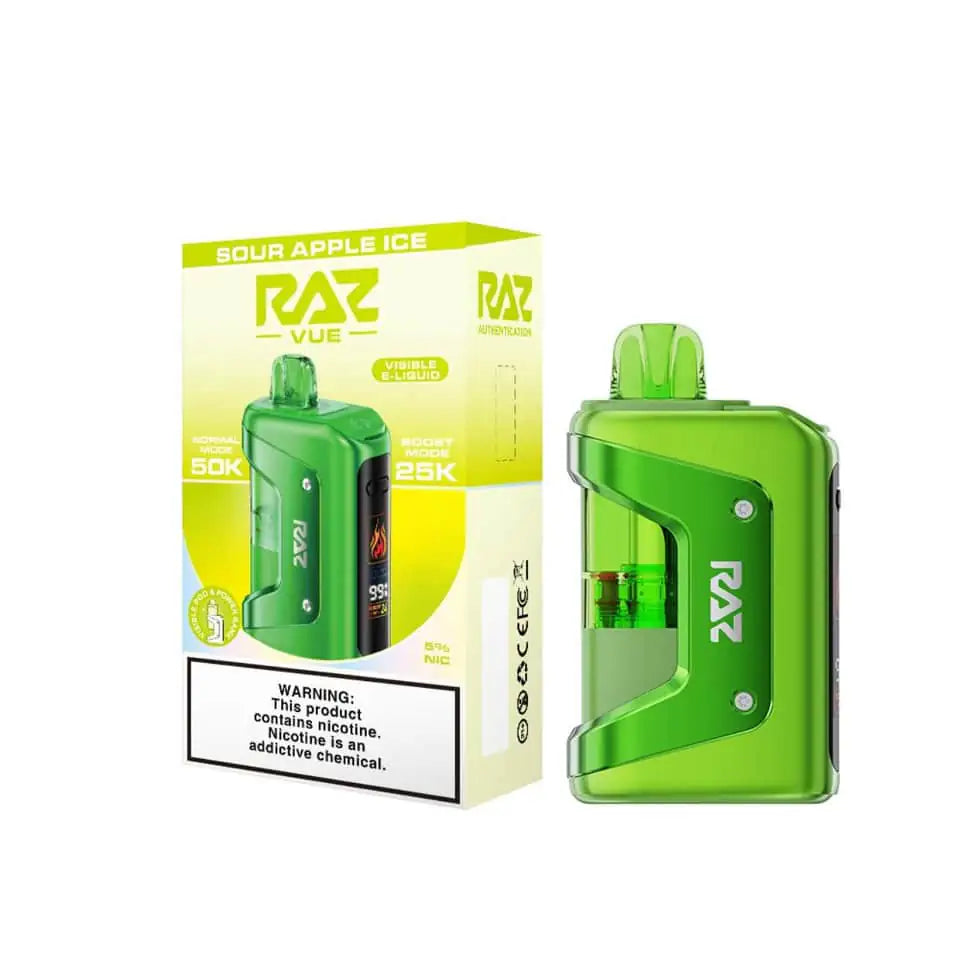 Sour Apple Ice - RAZ Vue 50K Disposable Vape Kit