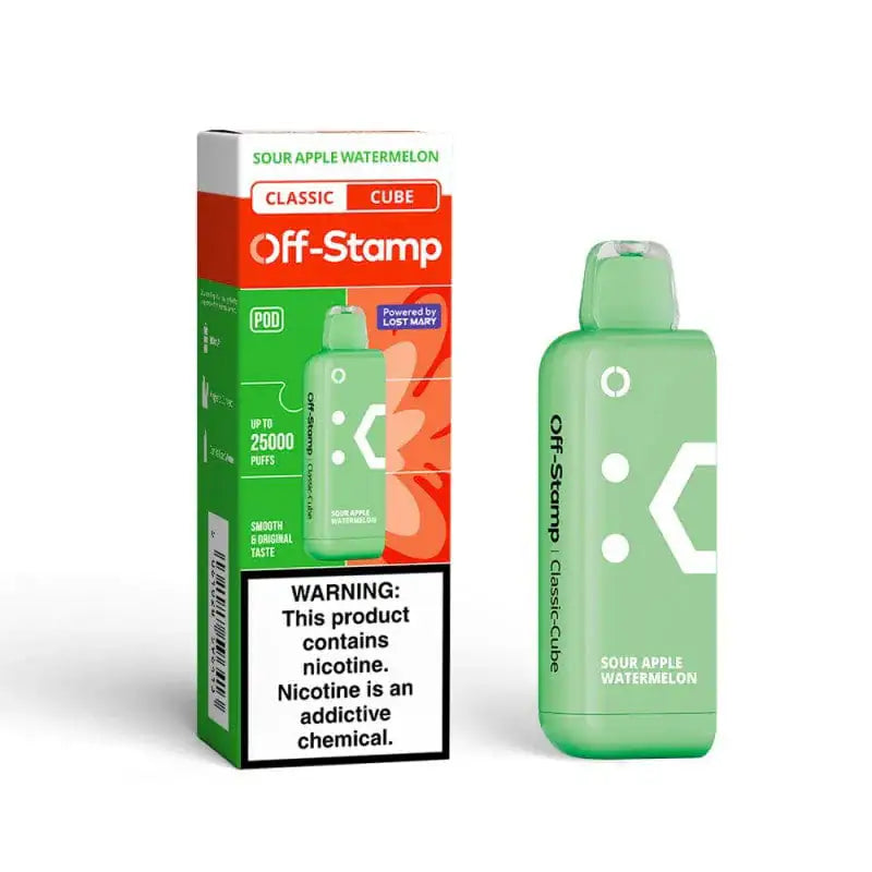 Sour Apple Watermelon - Off-Stamp Classic Cube 25K Disposable Pod