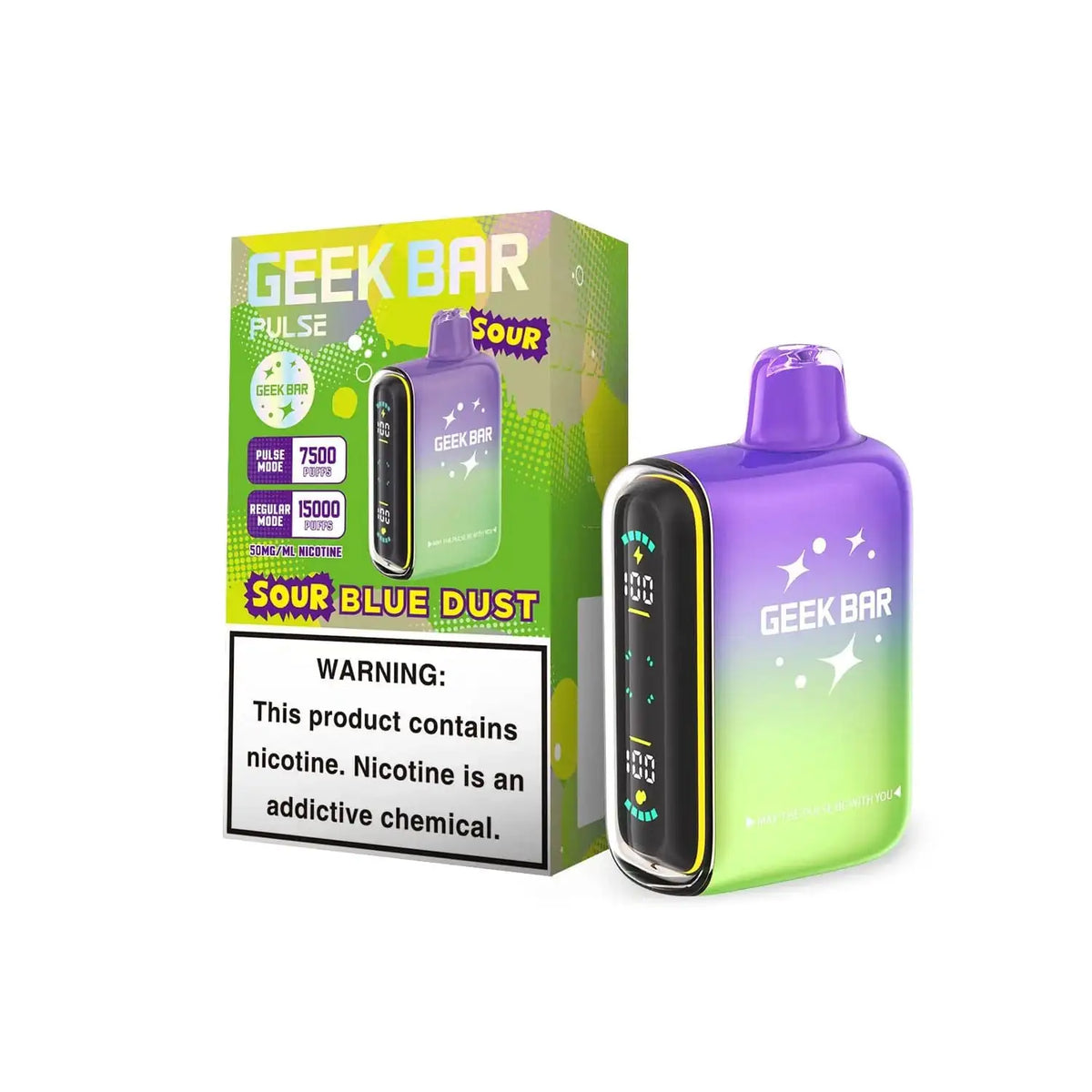 Sour Blue Dust - Geek Bar Pulse 15k Disposable Vape