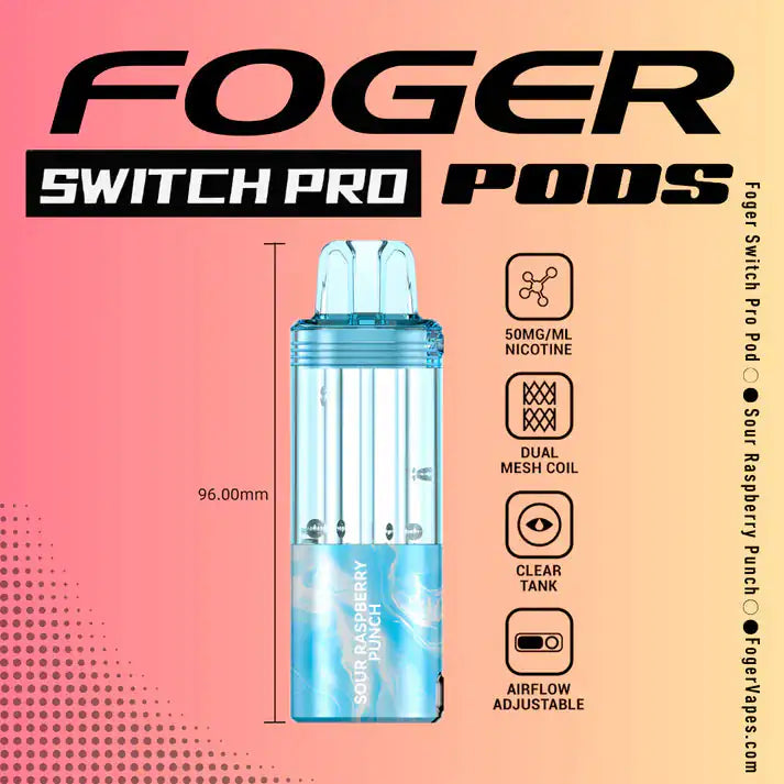 Sour Raspberry Punch - Foger Switch Pro 30K Disposable Pod
