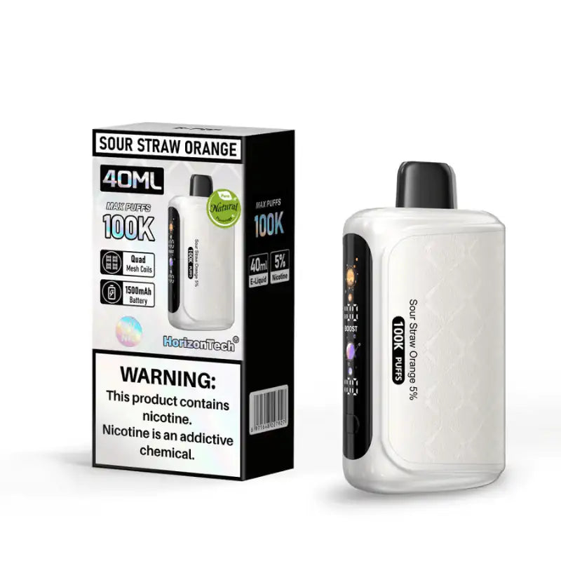 Sour Straw Orange - HorizonTech 100k Disposable Vape