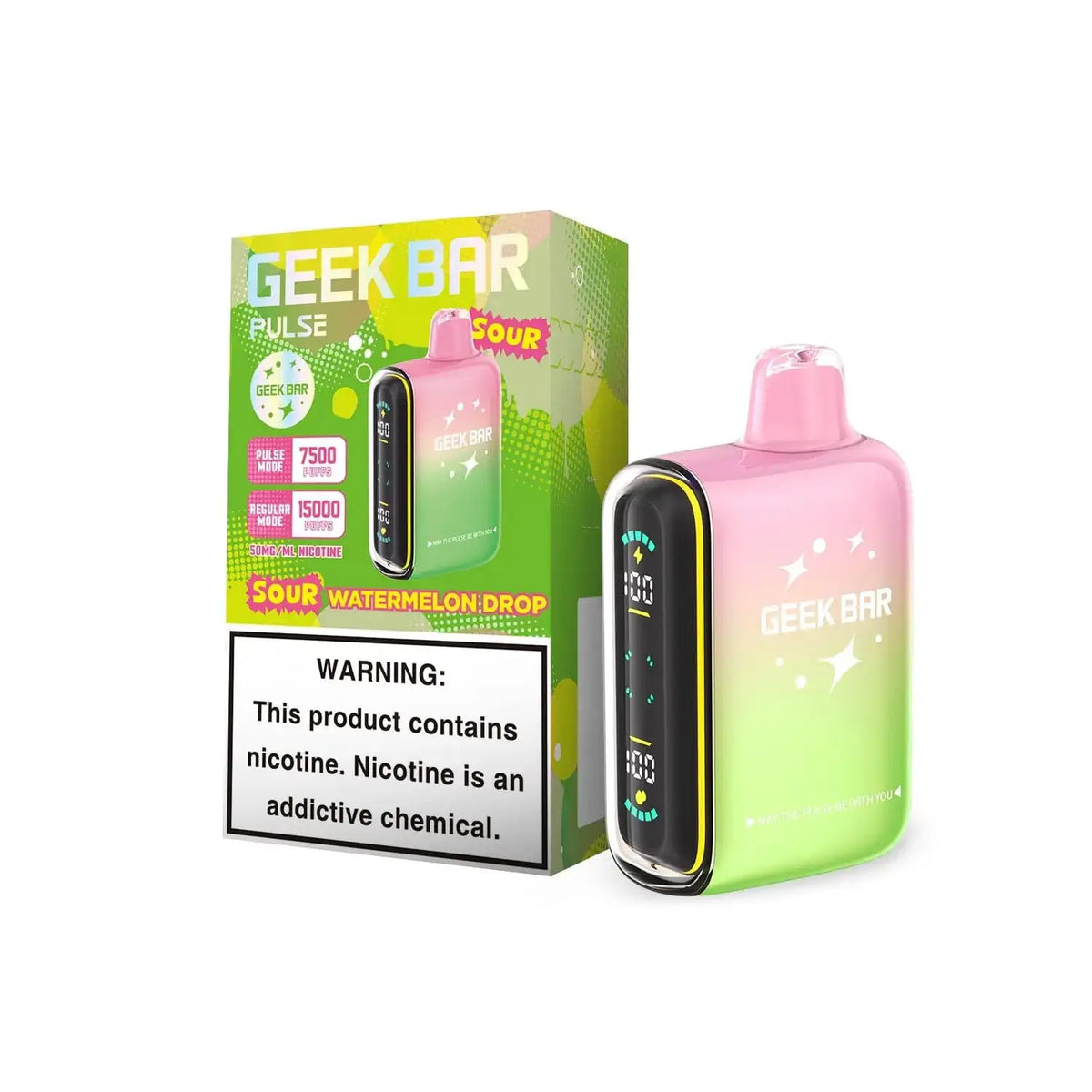 Sour Watermelon Drop - Geek Bar Pulse 15k Disposable Vape