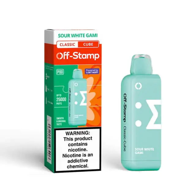Sour White Gami - Off-Stamp Classic Cube 25K Disposable Pod