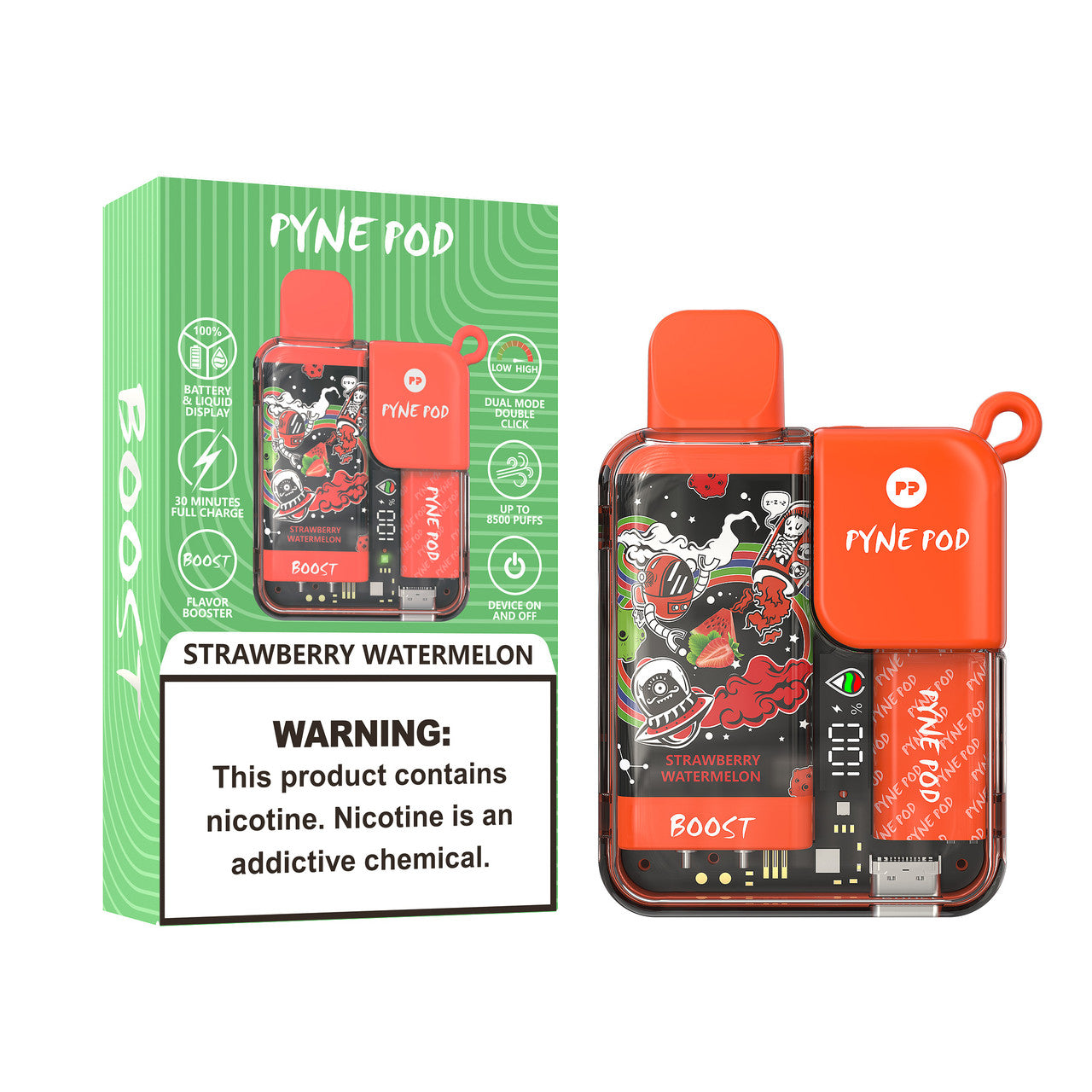 Strawberry Watermelon Pyne Pod Boost 8500