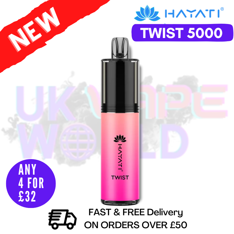 Erdbeer-Cranberry-Kirsche Hayati Twist 5000 Puffs 5K Einweg-Set