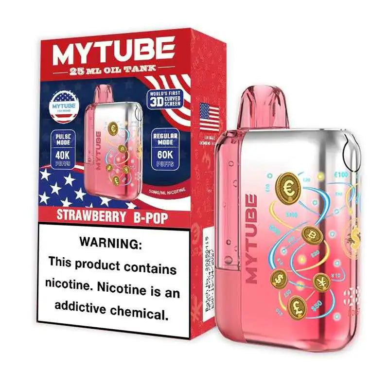 Strawberry B-Pop - MyTube Ultra 60k Disposable Vape