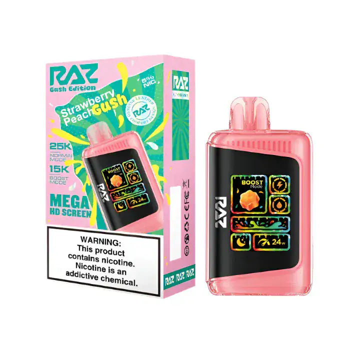 Strawberry Peach Gush - RAZ LTX DC25000 Disposable Vape