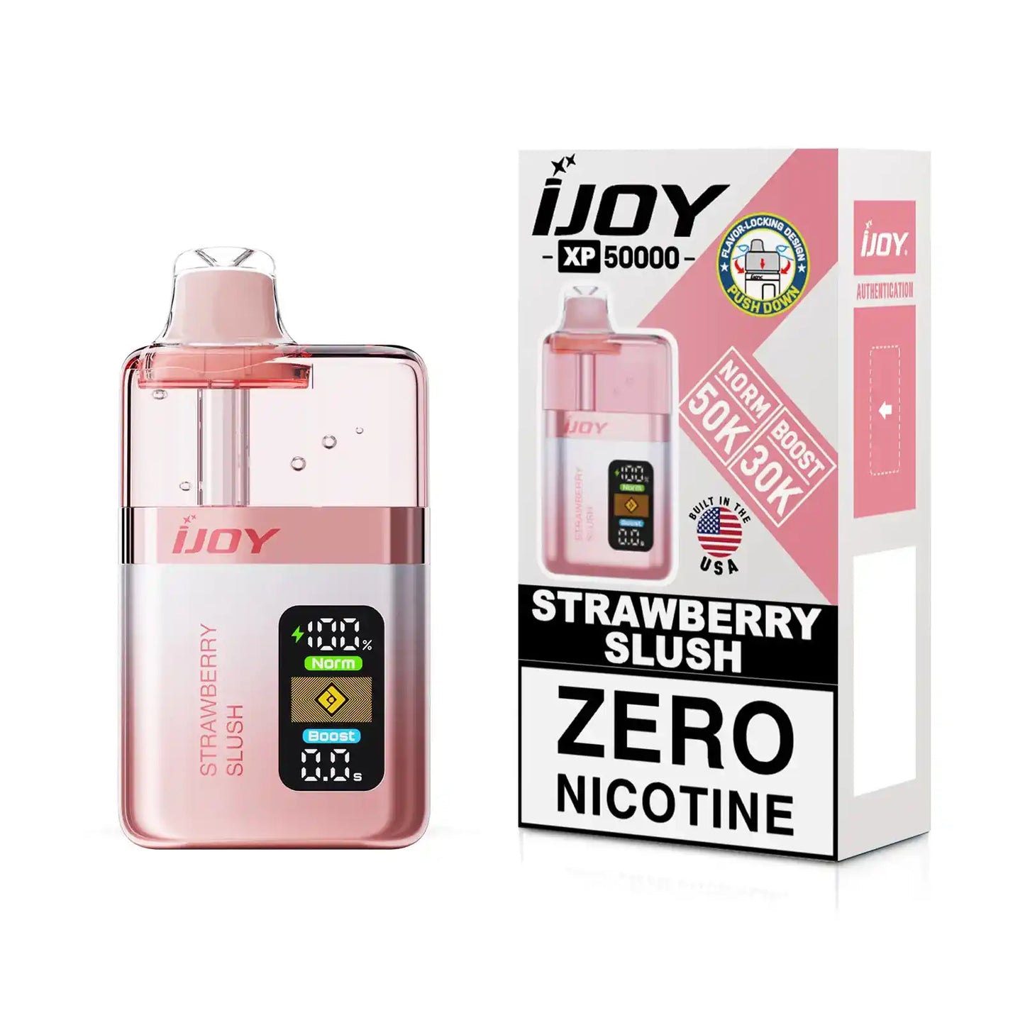 Strawberry Slush - iJoy XP50000 Zero Nicotine Disposable Vape