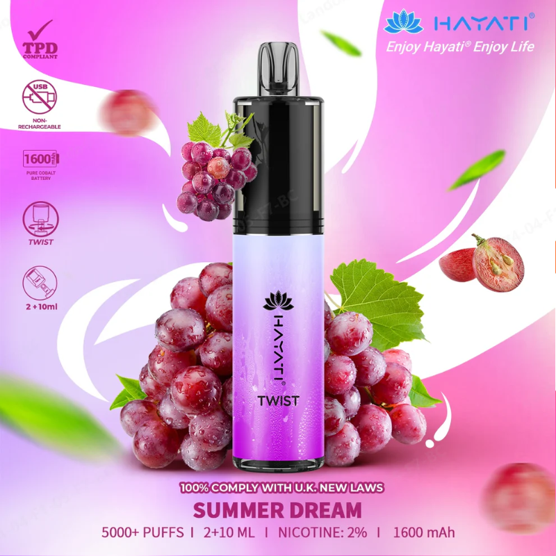 Summer Dream Hayati 5000 Twist Puff 5K Disposable Kit