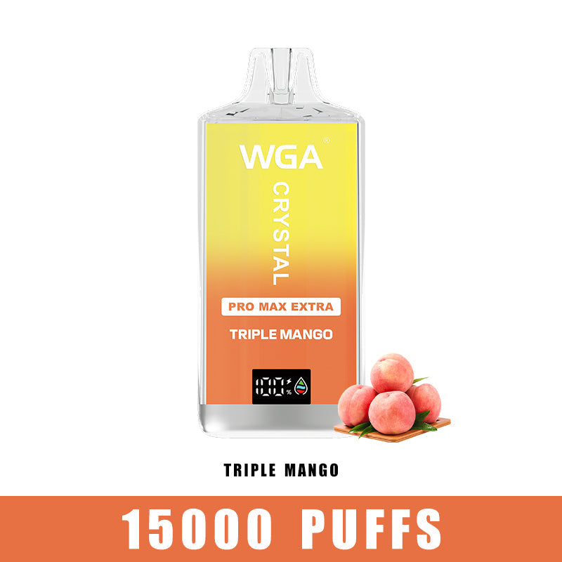 wga vape Crystal TRIPLE MANGO Pro Max Extra 15000 Puffs Einweg-E-Zigarette